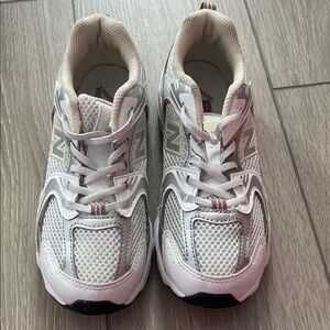 New Balance Kids' Sneakers in White and Gray